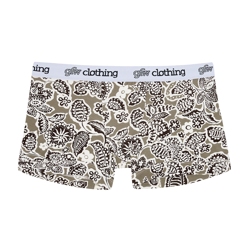 Schapiro Paisley Tan Boxer Shorts – Unisex – size 0 only by GFW Clothing