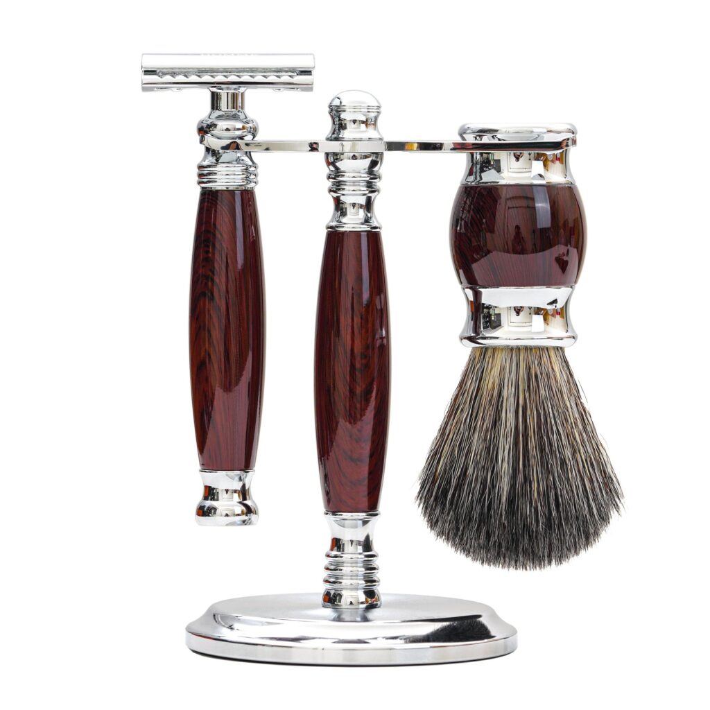 FREED Luxury Four-Piece Shaving Set for Men – PurpleBrown by FREED