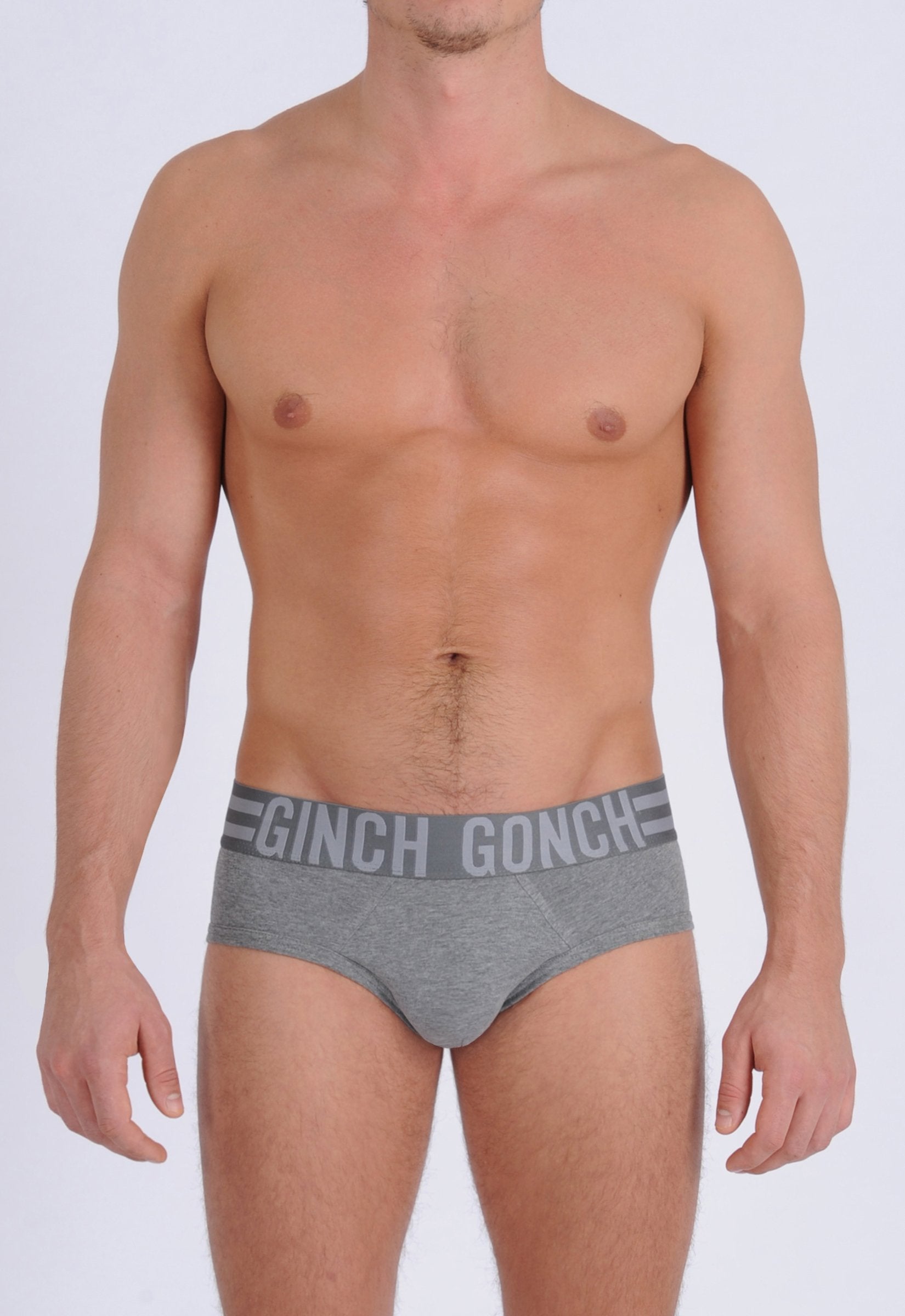 Signature Series – Low Rise Brief – Grey by Ginch Gonch