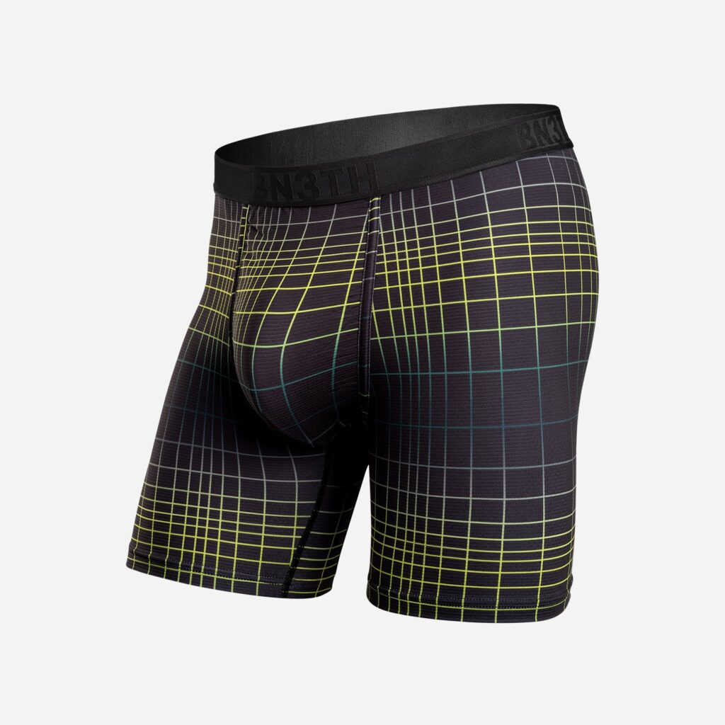 PRO BOXER BRIEF: OMBRE CAR CHECKERBOARD BLACK by BN3TH