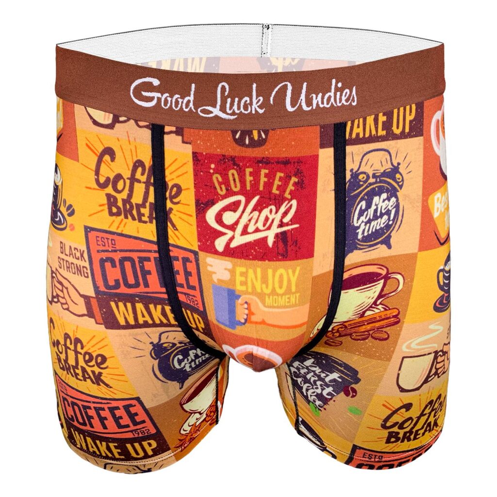 Men’s Coffee Time Underwear by Good Luck Sock