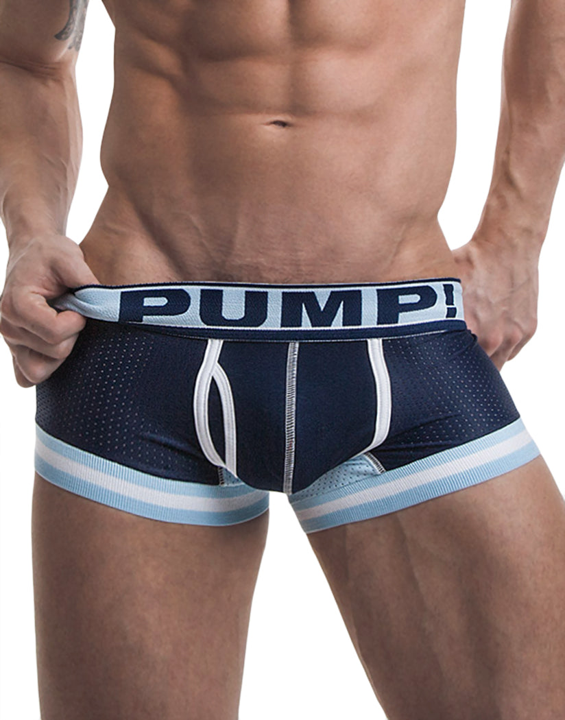 PUMP! Men’s Touchdown Blue Steel Low Rise Mesh Trunk Navy 11051 by PUMP!