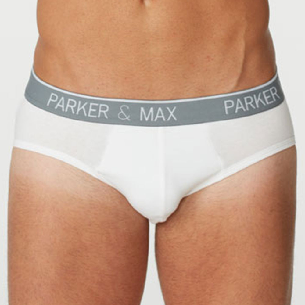 Parker & Max Classic Cotton Stretch Brief Heather by Parker & Max