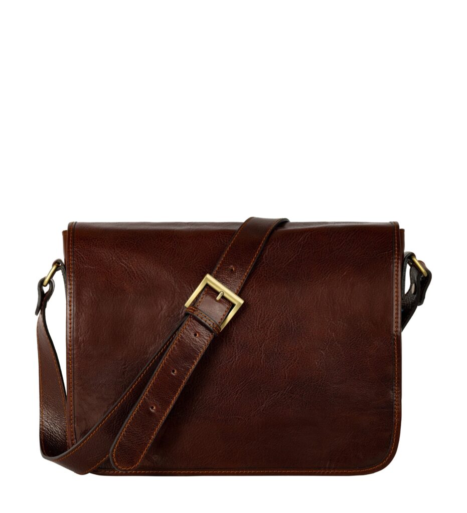Leather Messenger Bag – The Stranger by Time Resistance