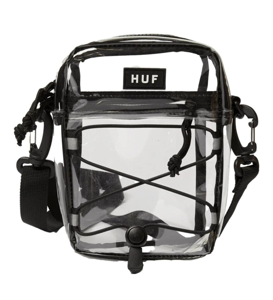 Bowery Side Bag, Clear by HUF