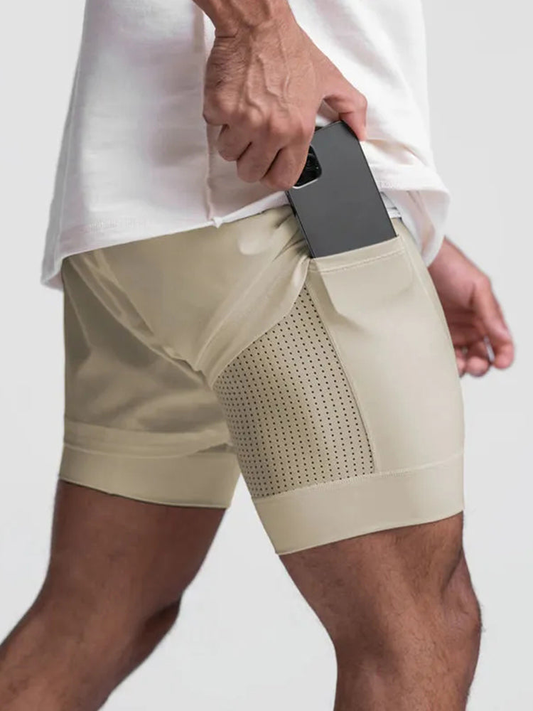 Men’s Quick Dry Athletic Shorts With Phone Pockets by Mr Saker