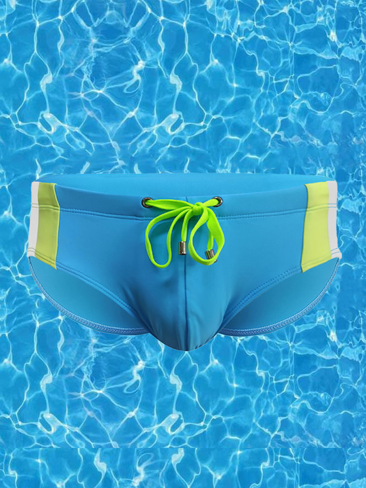 Men’s Removable Pad Swim Brief with Drawstring by MR SAKER