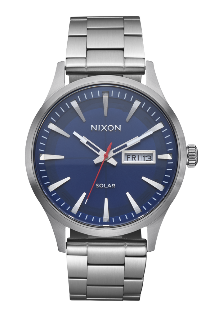 Sentry Solar Stainless Steel – Navy Sunray / Silver by Nixon US