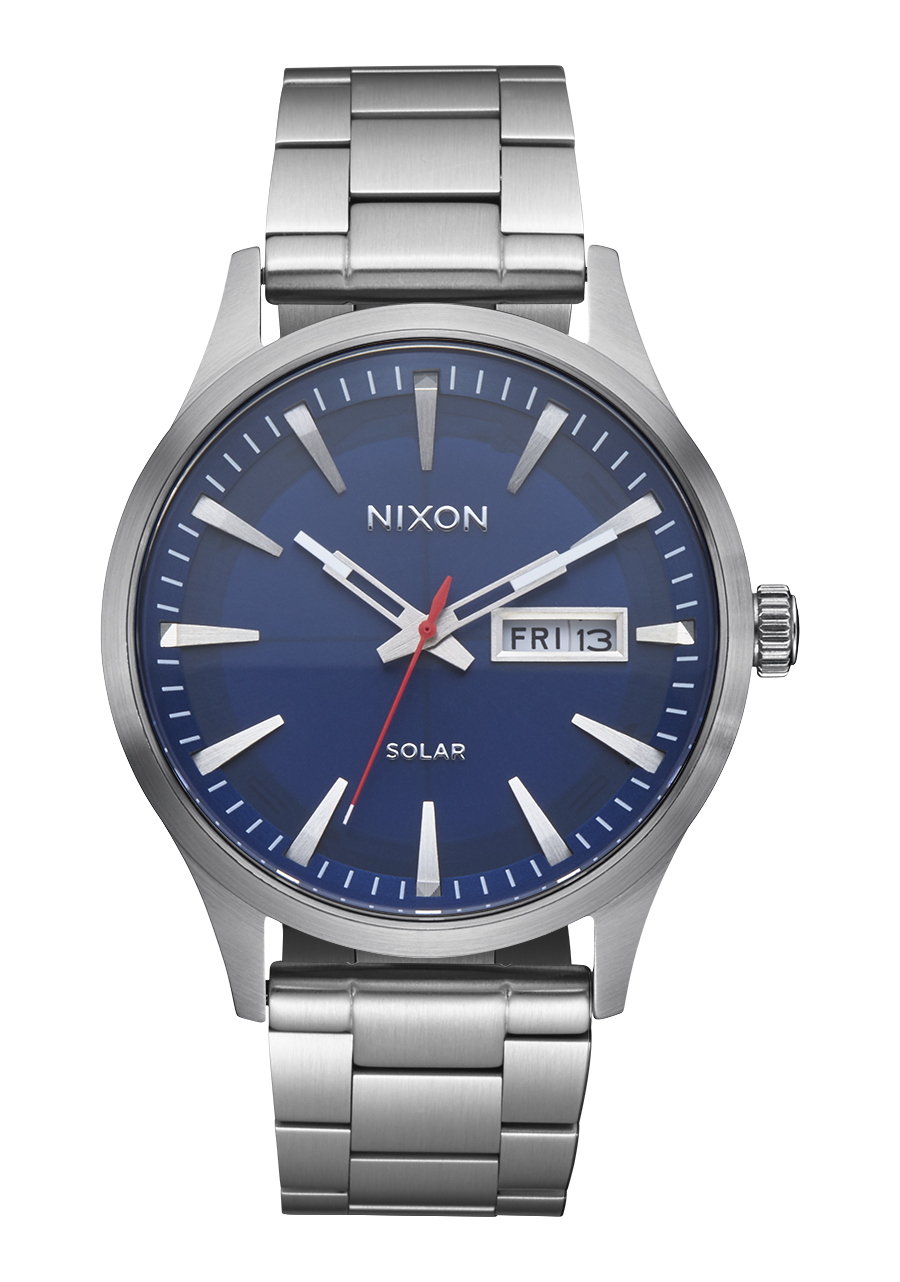 Sentry Solar Stainless Steel – Navy Sunray / Silver by Nixon US