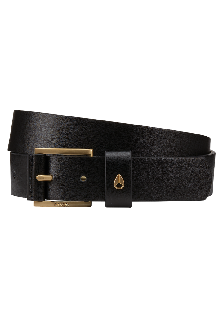 Americana Vegan Belt – Black / Gold by Nixon US