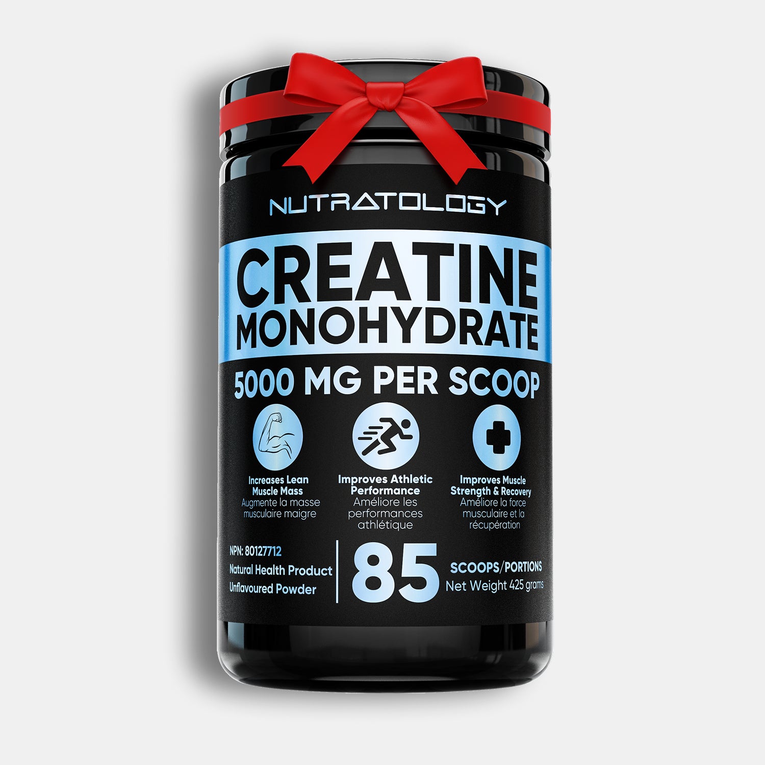 Nutratology Creatine Monohydrate – 425g – 85 Scoops by Nutratology