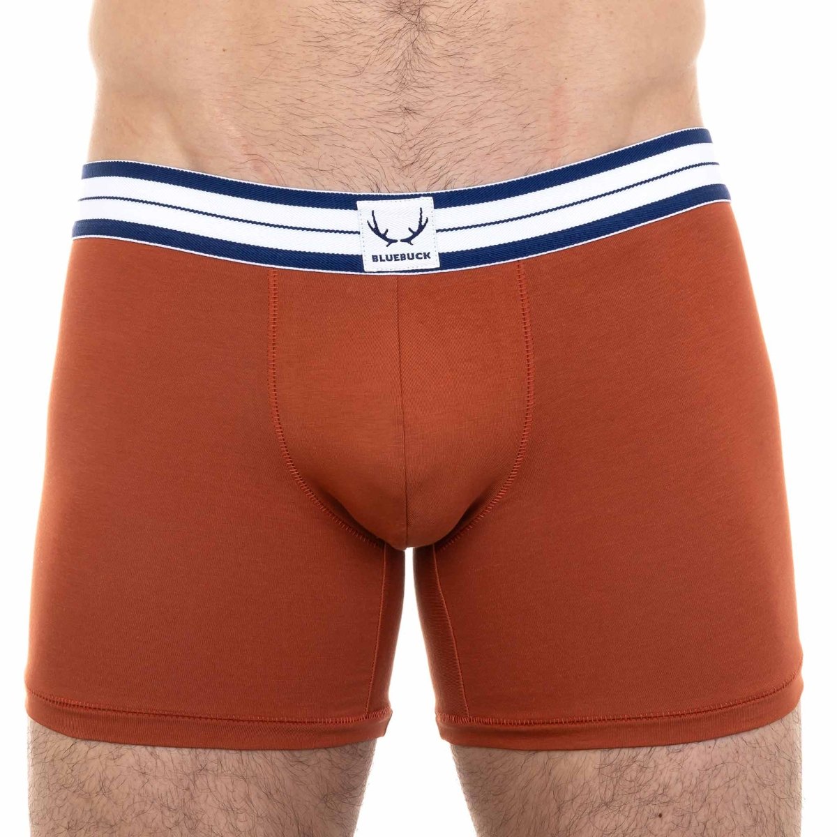 Bric red boxer brief for men in organic cotton by Bluebuck