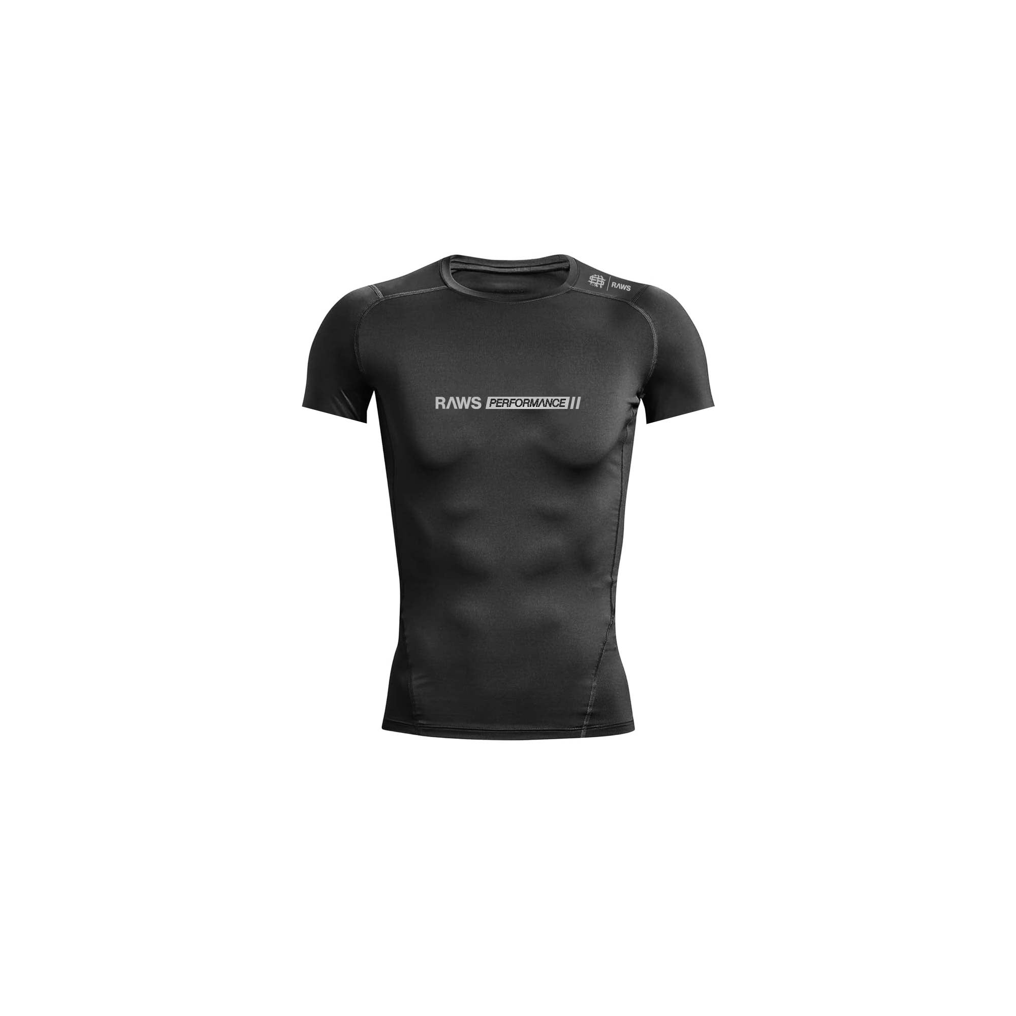 Short Sleeve Compression T-Shirt : BLACK : [PERFORMANCE] by RAWS