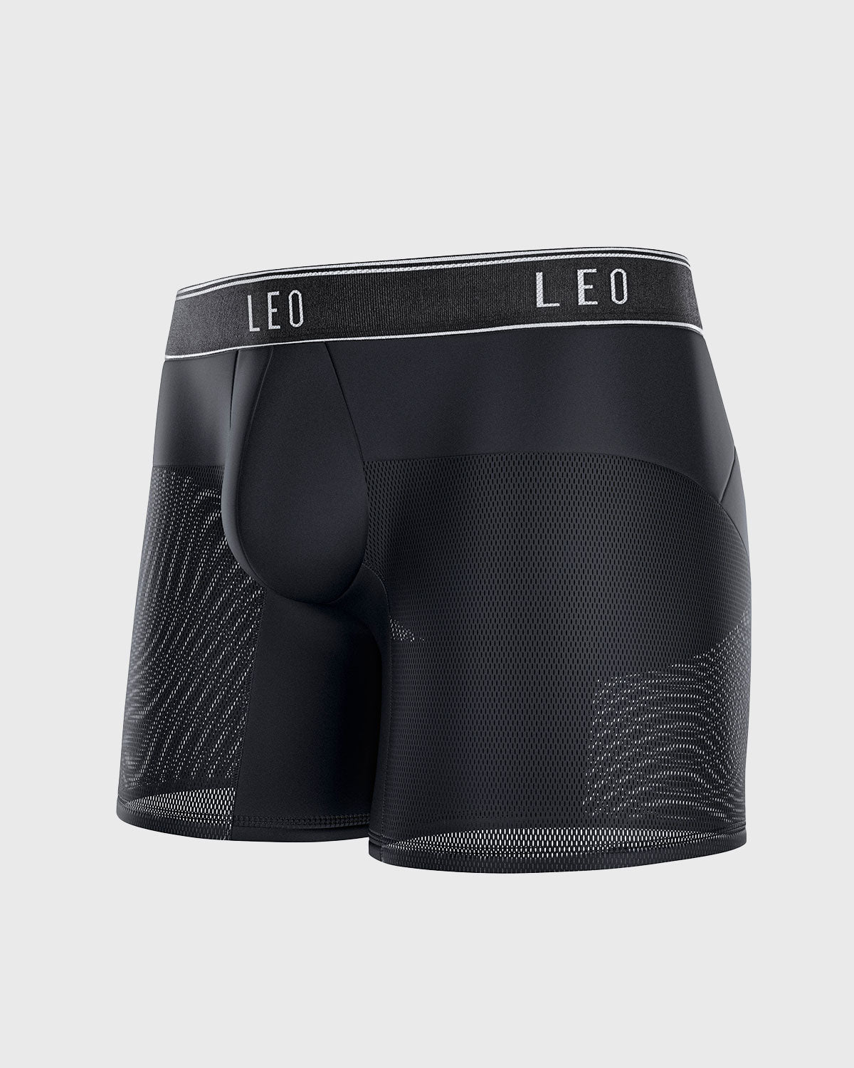 High-Tech Mesh Boxer Brief with Ergonomic Pouch by Leo