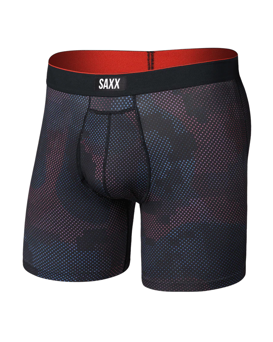 DIGI CAMOUFLAGE Multi Sport Boxer Shorts – BLACK by Saxx