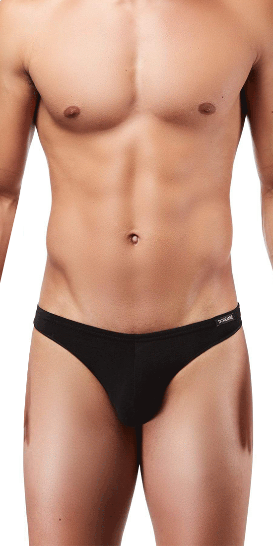 DOREANSE 1392 Euro Thong In Black by DOREANSE