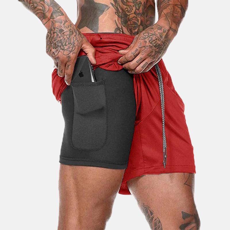 Mesh Quick-drying Sports Short With Phone Pocket by Mr Saker