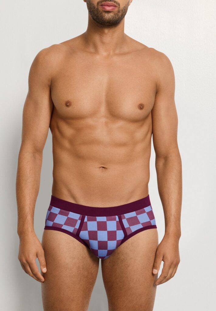 Arthur Arbesser X Hanro Checkered Cotton Brief | Chess Print 76365-3068 by Hanro